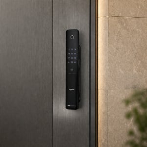 르그랑 L50 카본블랙 스마트 도어락 푸시풀 디지털 4WAY 지문인식