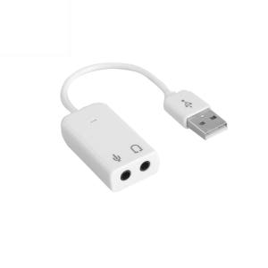인네트워크 USB 7.1 사운드 카드 케이블형 화이트