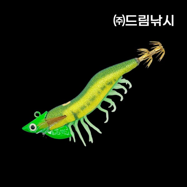 세네 오동목 팁런 에기 3호 만세기 케이무라 무늬 오징어 루어 쉬림프 새우 다리 UV 야광