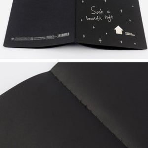 더픽마트 무지 블랙노트 검정 연습장 드로잉북 블랙스케치북 수첩 무지노트