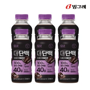 [10% 슈퍼적립] 빙그레 더단백 40g 고함량 드링크 더블초코 350ml 6개입 고단백 단백질음료