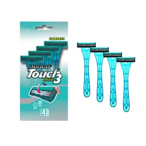 도루코 터치3 3중날 일회용 면도기 TP900-4P