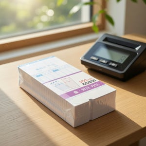 디피 아마노 타임기록기 전용 출퇴근 카드 100매 출퇴근기록용지