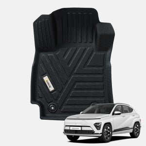 메이튼 TPE 카매트 자동차 발매트 3D 풀커버 카메론 코나 SX2 EV, 1열+2열 2023+ HM167, 블랙
