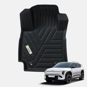 메이튼 TPE 카매트 자동차 발매트 3D 풀커버 카메론 EV3, 1열+2열 2024+ KM3, 블랙