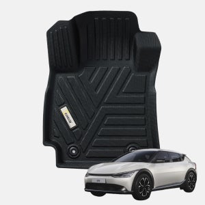 메이튼 TPE 카매트 자동차 발매트3D 풀커버 카메론 EV6, 1열+2열 2021+ KM6, 블랙