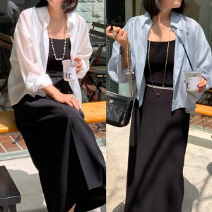 실키 진주 셔츠 화이트셔츠 루즈핏 남방 시스루 자켓 진주버튼 블라우스