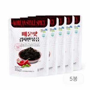 흥일식품 매운맛 김자반 간편한 맛있는 완도김 1봉 60g, 5개