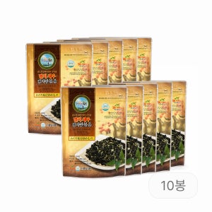 흥일식품 멸치새우 김자반 간편한 맛있는 완도김 1봉 60g, 10개