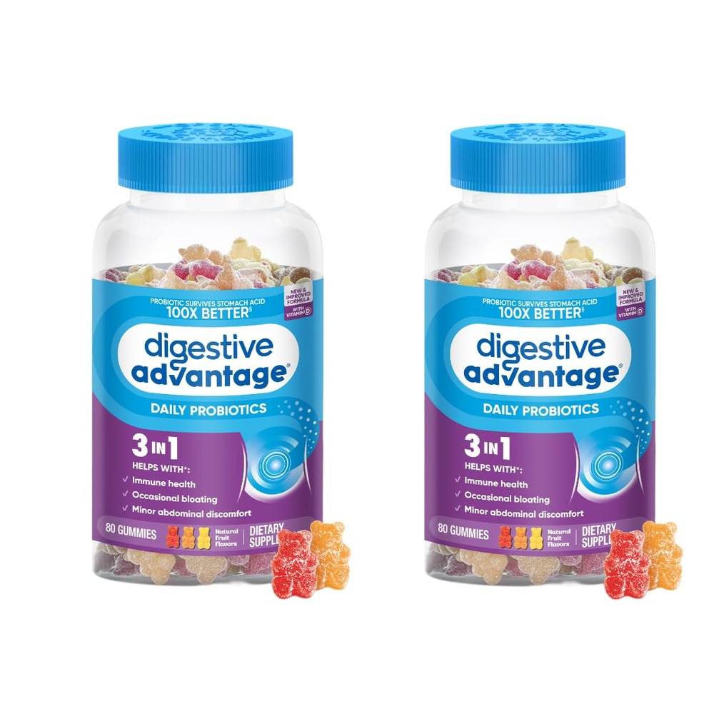 Digestive <b>Advantage</b> <b>프로바이오틱</b> 구미 80정 2개입 총 160정