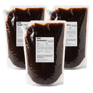 육연당 돼지갈비양념소스 업소용 대용량 5kg, 3개