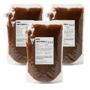 육연당 소불고기양념소스 업소용 대용량 5kg, 3개