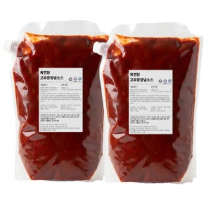 육연당 업소용 고추장양념소스 제육볶음 닭갈비용 대용량 5kg, 2개