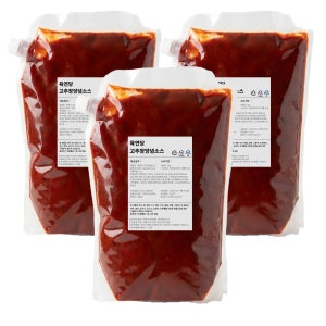 육연당 업소용 고추장양념소스 제육볶음 닭갈비용 대용량 5kg, 3개
