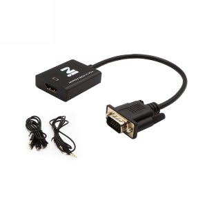 인네트워크 VGA TO HDMI 컨버터 케이블 (음성지원) 오디오 분리형 [NDG-VH015]