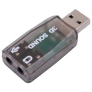 인네트워크 USB 5.1 사운드 카드 젠더형 색상 블랙