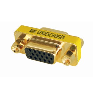 인네트워크 모니터 젠더 VGA 15 F/F GOLD(골드)젠더