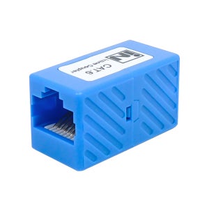 인네트워크 CAT.6 UTP I형 랜 커플러 PCB타입 블루