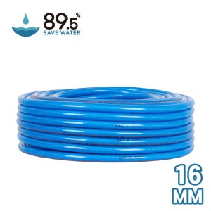 89.5 국산 물 호스 연질 편사 마일드 PVC 호스 수도꼭지 연결 원터치 커넥터 장착 16mm, 50m