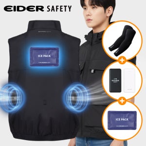 아이더 선풍기 조끼 아이스 베스트 얼음 펠티어 쿨링 팬 자켓 여름 작업 등산 에어 윈드