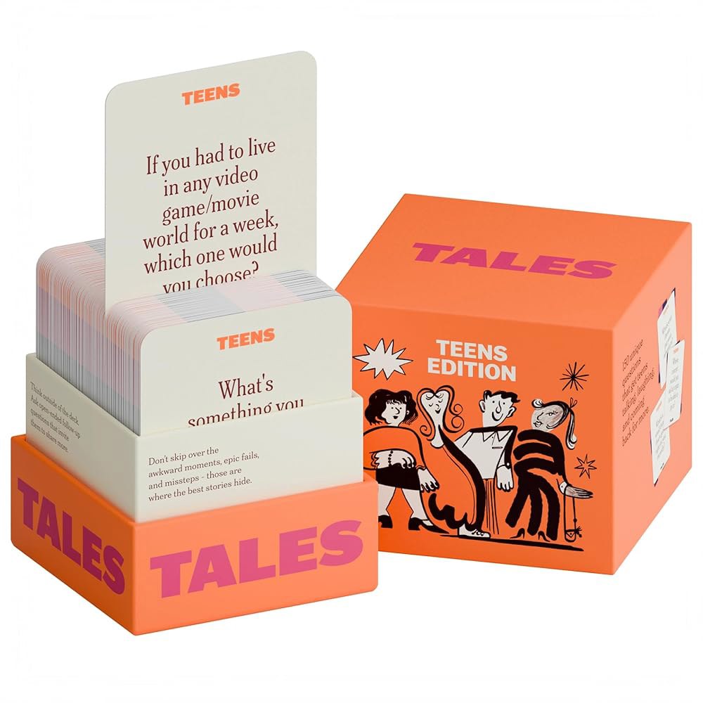 TALES 150 대화 카드 청소년 에디션 청소년을 위한 재미있는 가족 게임 저녁 식사 Couples Edition