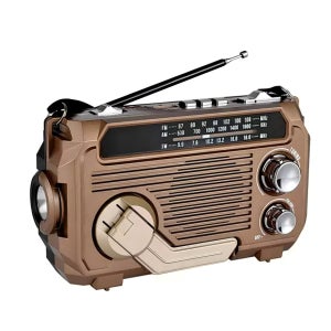 비상용 손전등 크랭크 라디오 AM/FM/SW 태양광 충전식 디지털 라디오 가전