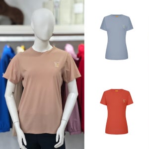 루이까스텔 여성 리본 강아지 미니 로고 냉감 라운드 반팔 티셔츠 7LOTS409MLO