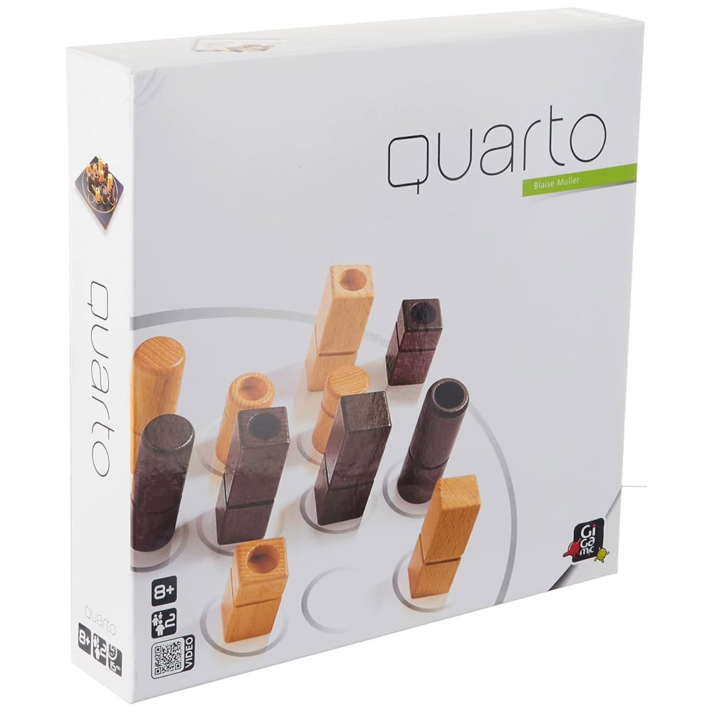 Quarto | Mensa Select Winner 나무 추상 전략 보드 게임 야간 인기