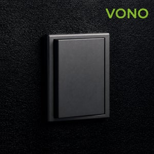 베코 보노스위치 다크그레이 1구 전기전등 스위치 커버 유럽형 디자인콘센트 VONO