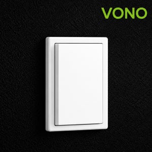 베코 보노스위치 퓨어화이트 1구 전기전등 스위치 커버 유럽형 디자인콘센트 VONO