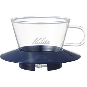칼리타 Kalita 웨이브 글라스 드리퍼 스모키블루 5컬러 155 1-2인용 내열유리 핸드드립 일본직수입