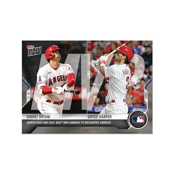 오타니 쇼헤이 브라이스 하퍼 OS42 리그 MVP 수상 기념 카드 슈퍼스타스 2021 MLB 수상으로 빛나는 커리어 탑스 나우 2753615