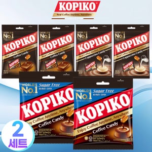 코피코 사탕 커피캔디 무설탕 슈가프리+커피맛+카푸치노맛 3종 세트 345g, 2개
