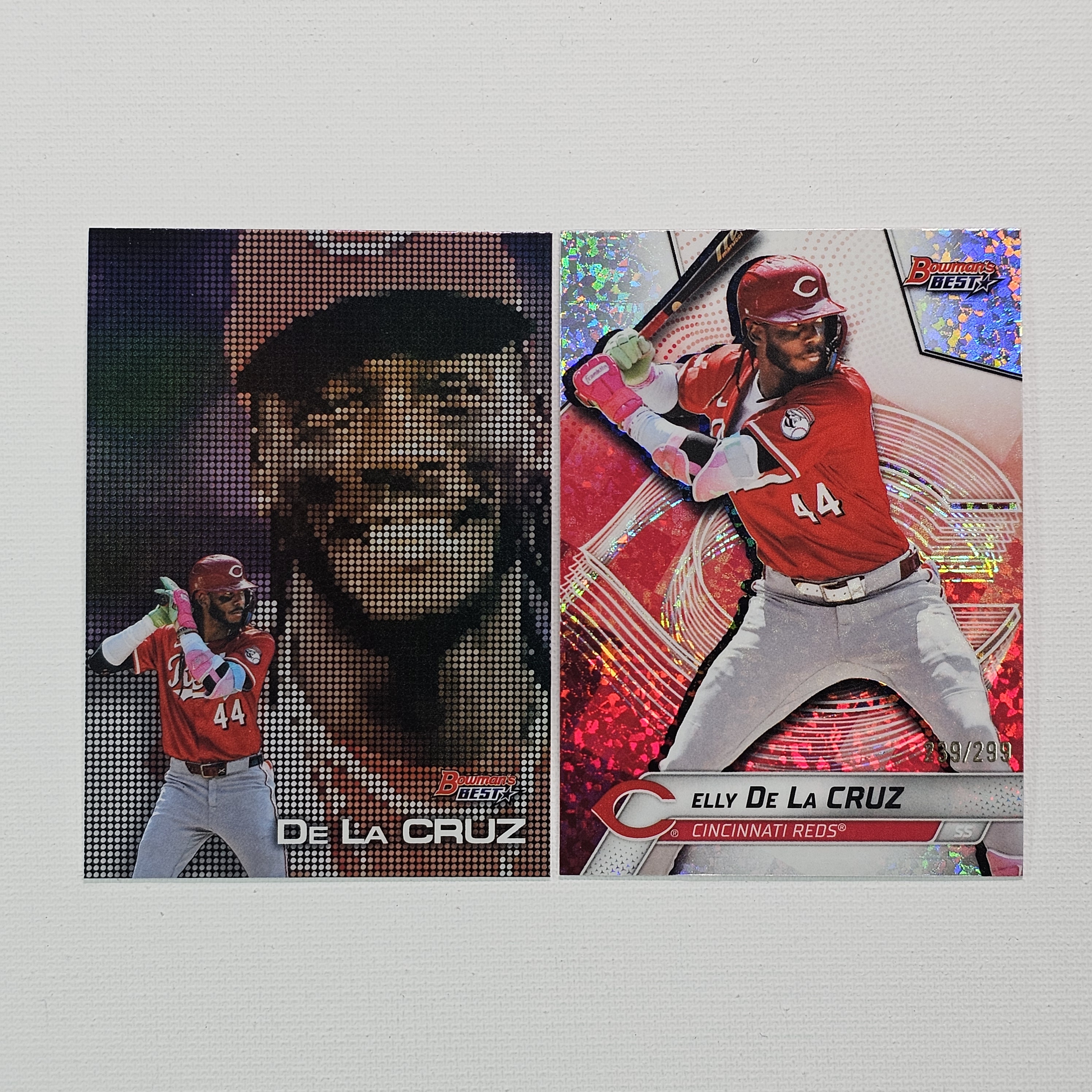 2025 Bowman’s Best Pixel Portraits Elly De La Cruz Mini Diamiond 엘리 데 라 크루즈 야구카드 2장 일괄 / MLB-157