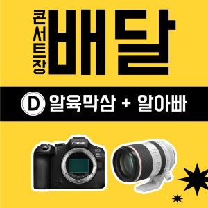 [콘서트장 카메라 배달/12시간] D세트 (R6mark3 RF70-200) 알아빠 알육막삼