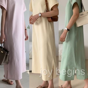 joy, begins - 럭키룸 파스텔 스티치 데일리원피스(4 color)