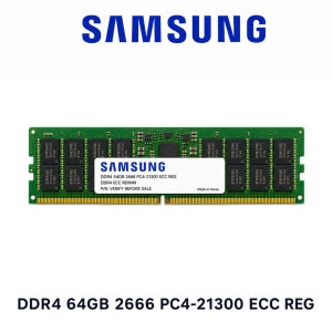 삼성전자 서버용 메모리 DDR4 64GB 2666 PC4 21300 ECC REG