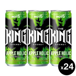 롯데 핫식스 더킹 애플홀릭, 355ml, 24개