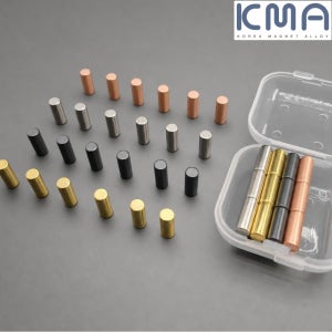 사진고정 핀자석 세트 - 원형 4x10mm 혼합 색상 초강력 네오디뮴자석