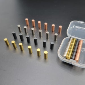 사진고정 핀자석 세트 - 원형 4x10mm 골드,블랙,로즈골드,실버 초강력 네오디뮴자석