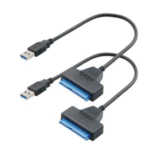 SATA하드연결 USB3.0 SATA22핀 5Gbps 30cm 무전원 케이블 2개