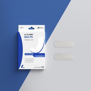 JW생활건강 닥터클라로 스킨핏 6매(20X65mm) 습윤밴드 화상 상처 패치 창상피복재