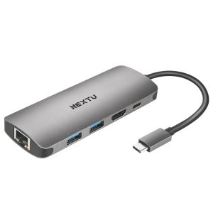 USB C 허브 맥북 노트북 멀티허브 HDMI PD 랜포트 NEXT-318TCH-PD