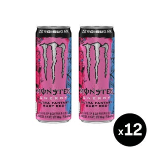 몬스터 에너지 루비레드, 355ml, 12개