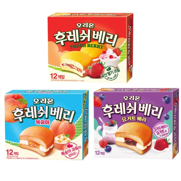 후레시베리 오리온후레쉬베리336g 복숭아 요거트베리 딸기