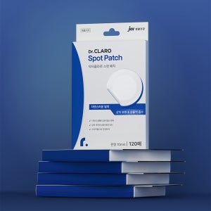 JW생활건강 닥터클라로 스팟 패치 120매(10mm) 원형 여드름 얼굴 뾰루지 상처 창상피복재 습윤밴드