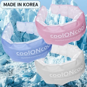 (N배송)국내제작 쿨온쿨 점보 넥쿨러 와이드 아이스 넥밴드 급속 냉감 쿨링 얼음목걸이 초경량 PCM 목아이스팩