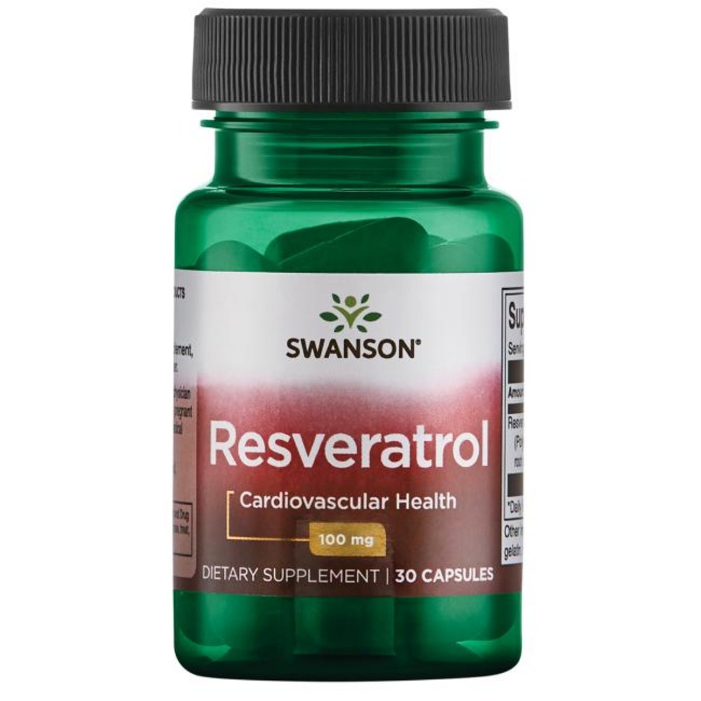 스완슨 <b>레스베라트롤 100mg</b> 캡슐 30정 영양제 Swanson