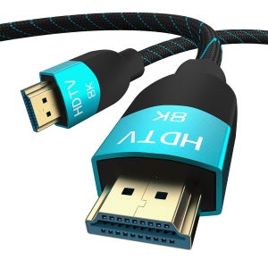HDMI to HDMI 케이블 8K UHD 단선 방지 페브릭 V2.1 5m, 1개