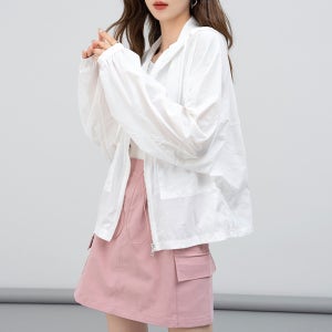 후드 숏 바람막이 점퍼 야상점퍼 간절기